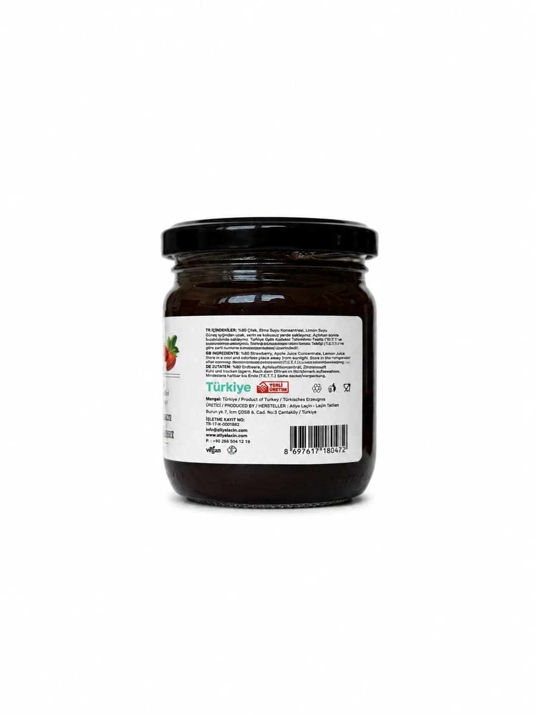 Çilek Marmelatı 220 gr Şekersiz - görsel 2
