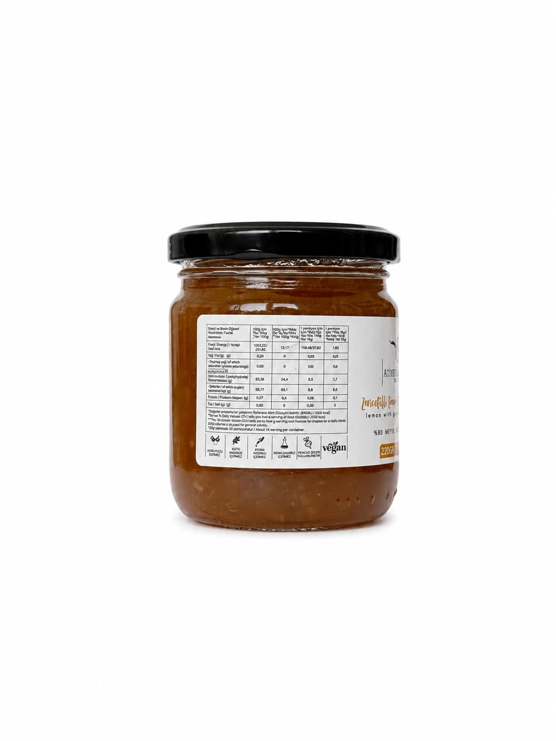 Zencefilli Limon Marmelatı 220 gr - görsel 2