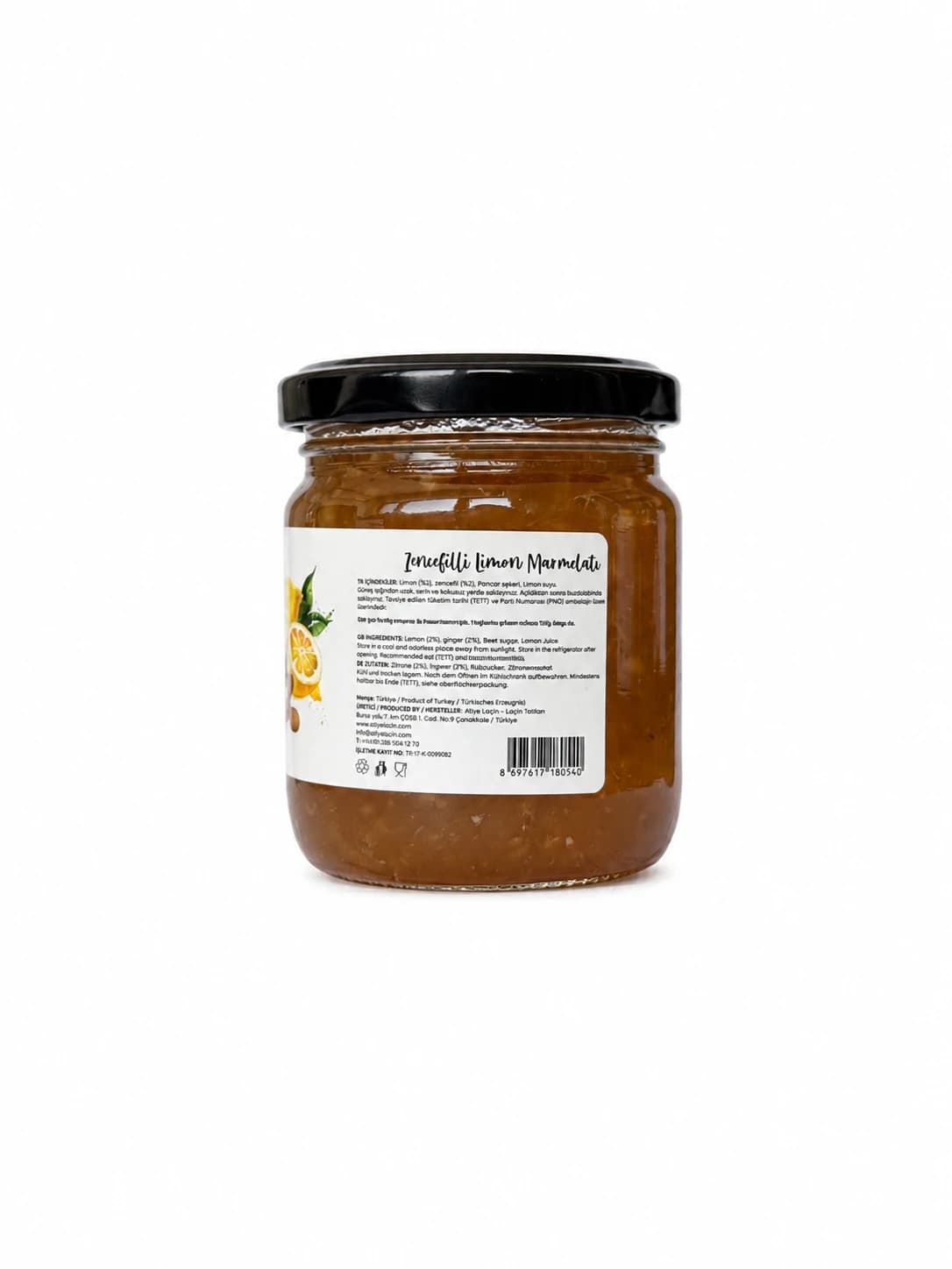 Zencefilli Limon Marmelatı 220 gr - görsel 3