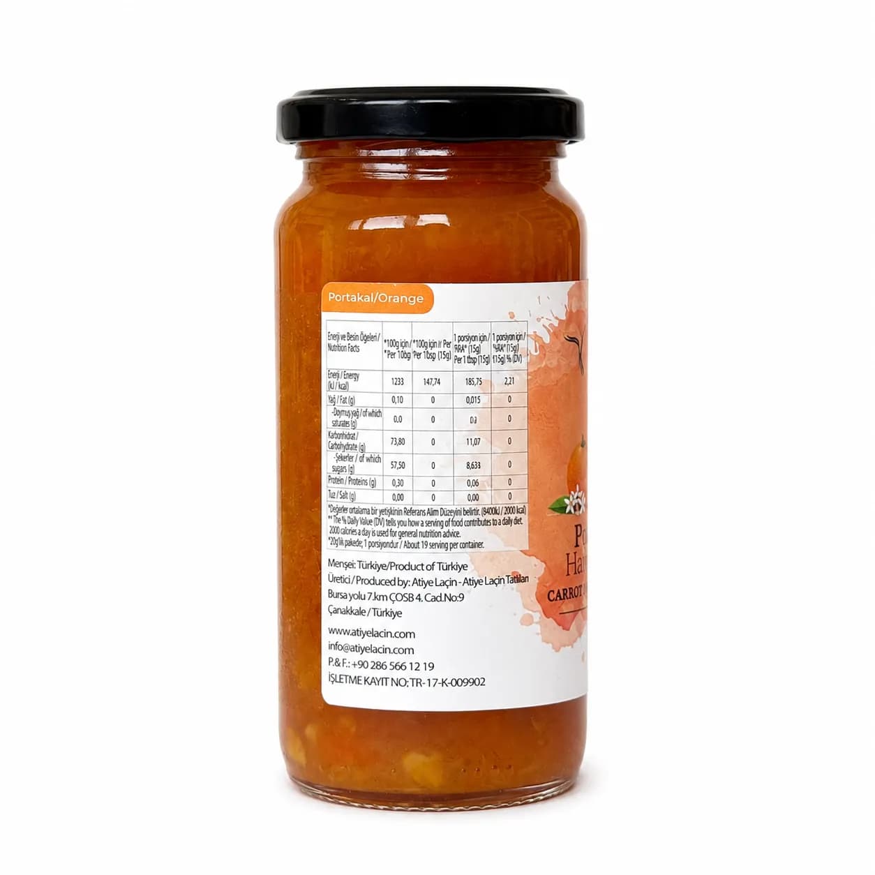 Portakallı Havuç Reçeli 290 gr - görsel 3