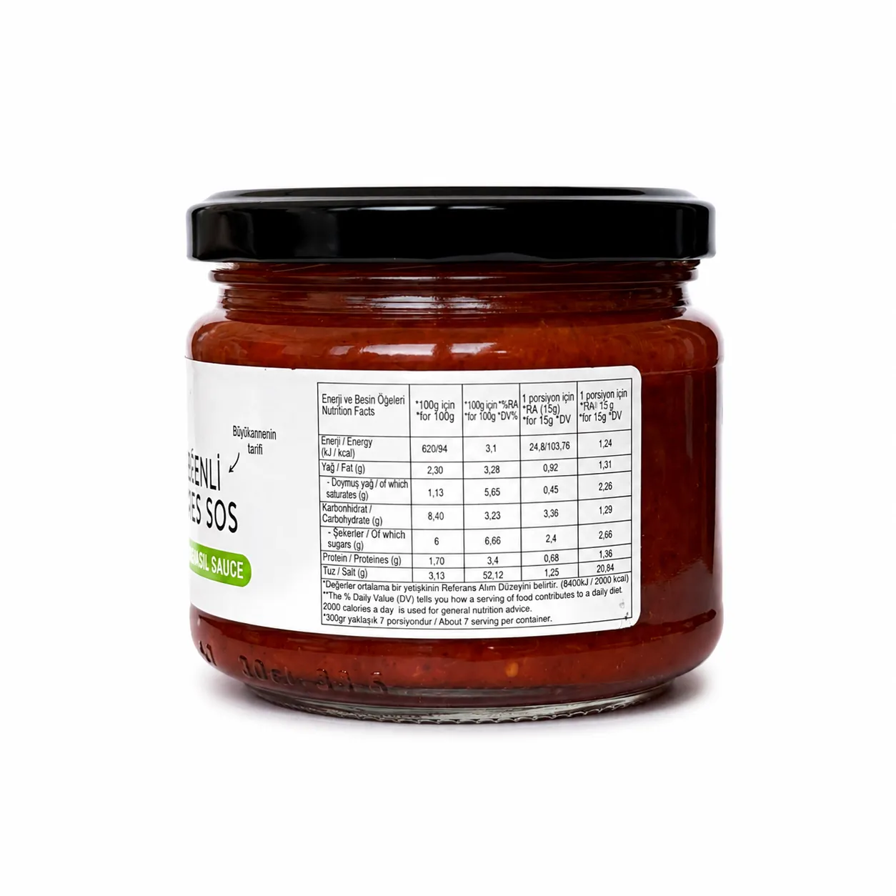 Fesleğenli Domates Sosu 300 gr - görsel 2