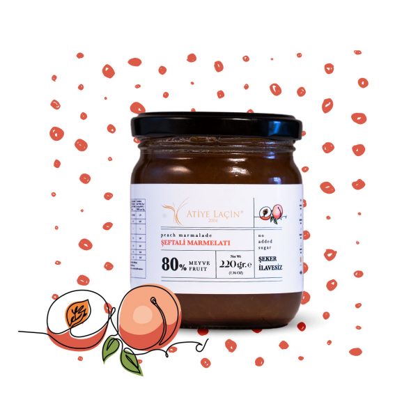 Şeftali Marmelatı 220 gr Şekersiz